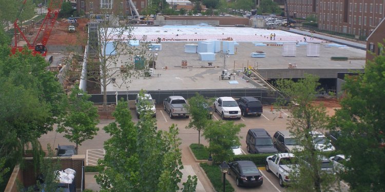 AirDrain Agronomic Natural Grass Drainage at Chesapeake Energy Roof Top Sports Field