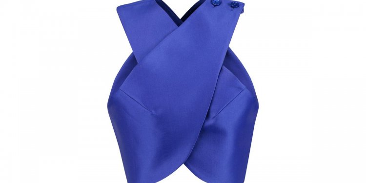 Carven Satin-twill Wrap Top in