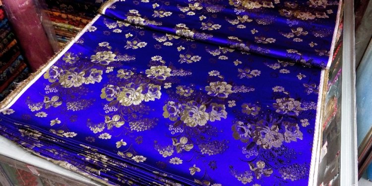 Chinese silk brocade fabric