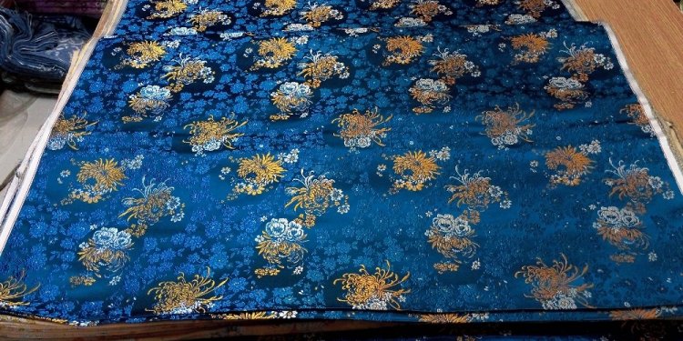 Chinese silk brocade woven