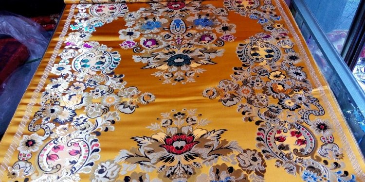 Traditional silk brocade