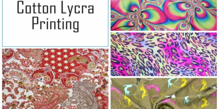 Cotton Lycra Fabric Printing