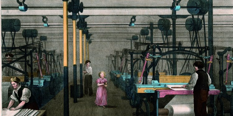 The Progress of Cotton No. 10: Weaving, 1840