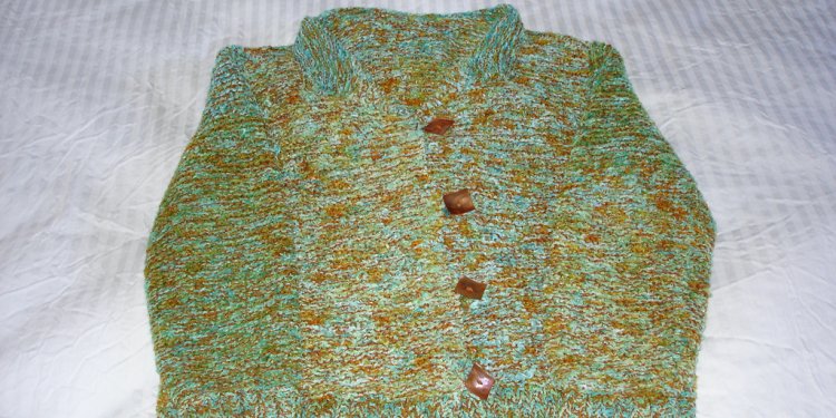 Green/Blue/Rust sweater