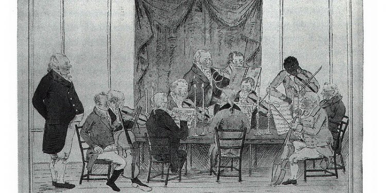 Joseph Antonia Emidy playing with A Musical Club, in Cornwall, 1808