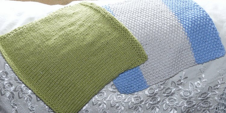 Knitted dishcloths
