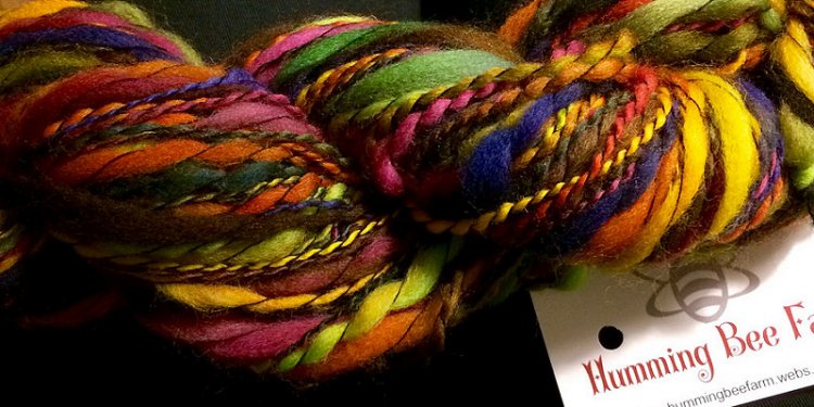 Merino plied with viscose thread