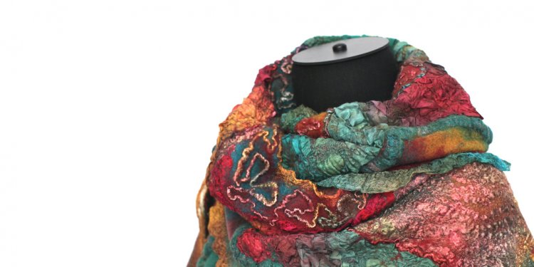 Nuno Felted Scarf Wrap