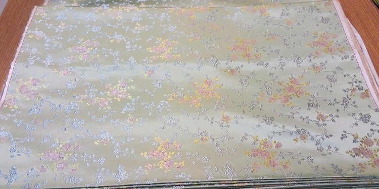 Chinese silk brocade woven