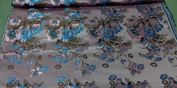 Chinese silk brocade fabric