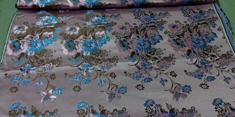 Chinese silk brocade fabric