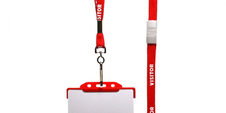 Red_visitor_lanyard_red_id_card_holder_and_id_card