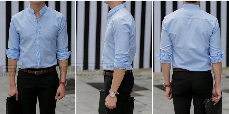 Summer men s shirt collar