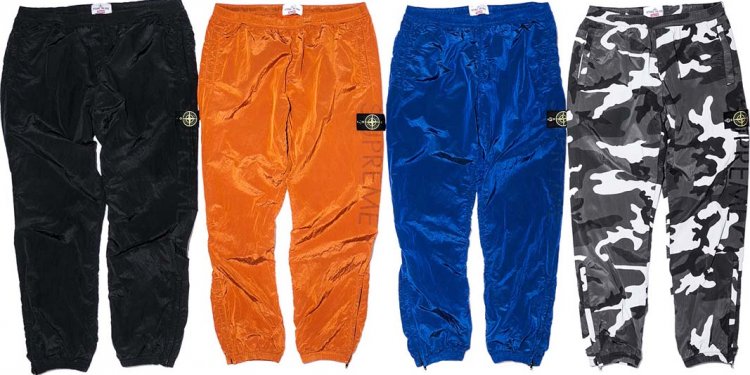 Nylon metal track pants