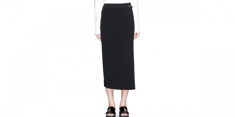 Front Dobby Twill Skirt in