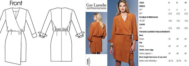 Vogue 1268 Guy Laroche dress V1268