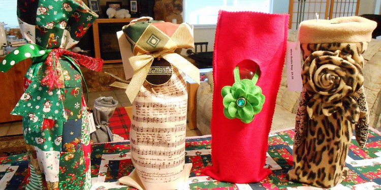 Xmas Wine Bags