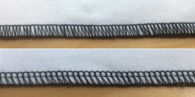 3-thread and 4-thread serger seams