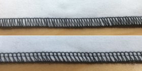 3-thread and 4-thread serger seams