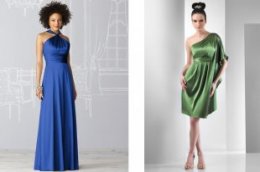 charmeuse dessy and bari jay bridesmaid dresses