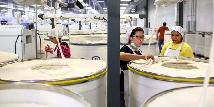 Cotton textile factory