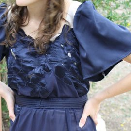 Cutwork dress by Melly Sews