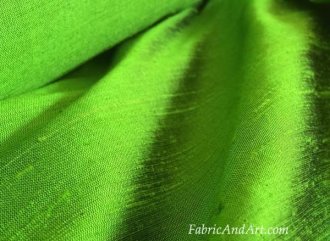 green silk dupioni fabric