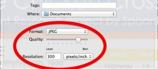 If you’d rather not use a website to convert your file and you have a Mac, you can also open your image in Preview, Apple’s default image software, and click “Export” under the “File” menu. Then export your file as a 300 dpi JPEG.