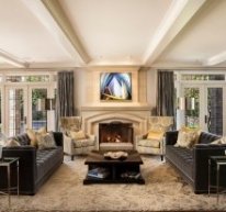 living room design ideas black sofa fabric upholstery
