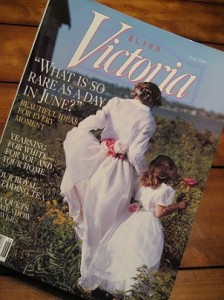 Organdy dresses on Victoria magazine cover