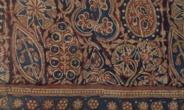 Pre-Mughal block printed ceremonial banner from Gujarat, 1340