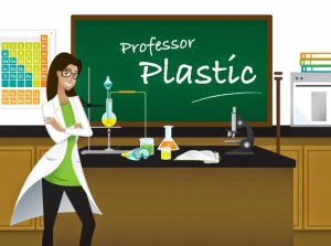 Professor Plastic in the Chemistry Lab