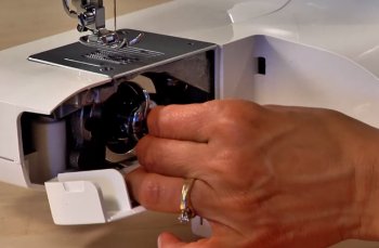 Removing a Sewing Machine Bobbin