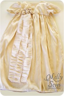 Silk Christening Gown by Melly Sews