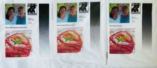 Test prints from Fabric on Demand, Spoonflower, and Dpi