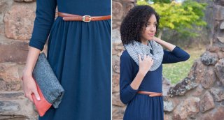 The Out and About Dress by Sew Caroline sews up well in jersey | Indiesew.com
