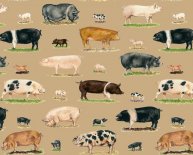 Pig Print Fleece Fabric