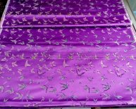 Purple Brocade Fabric