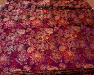 Red Brocade Fabric