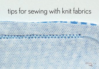 Tips for sewing with knit fabrics