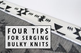Indiesew.com | Four Tips for Serging Bulky Knit Fabrics